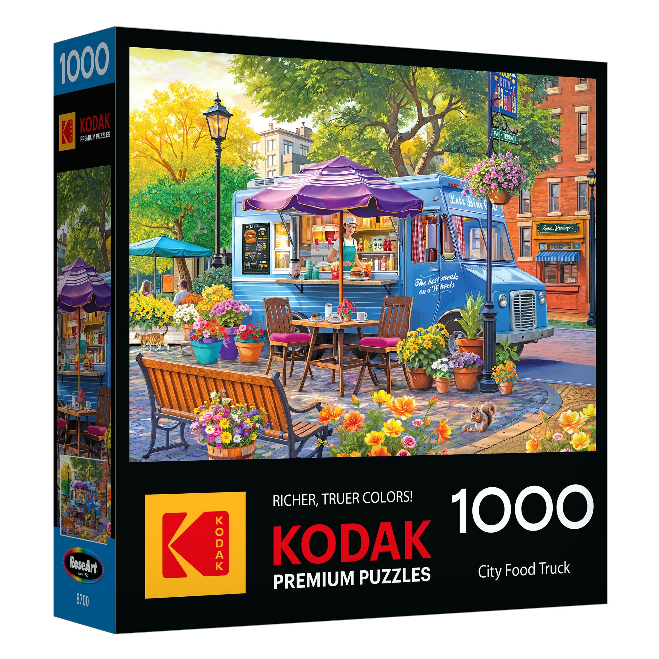 Amazon.com: RoseArt Kodak Premium City Food Truck 1000 Piece